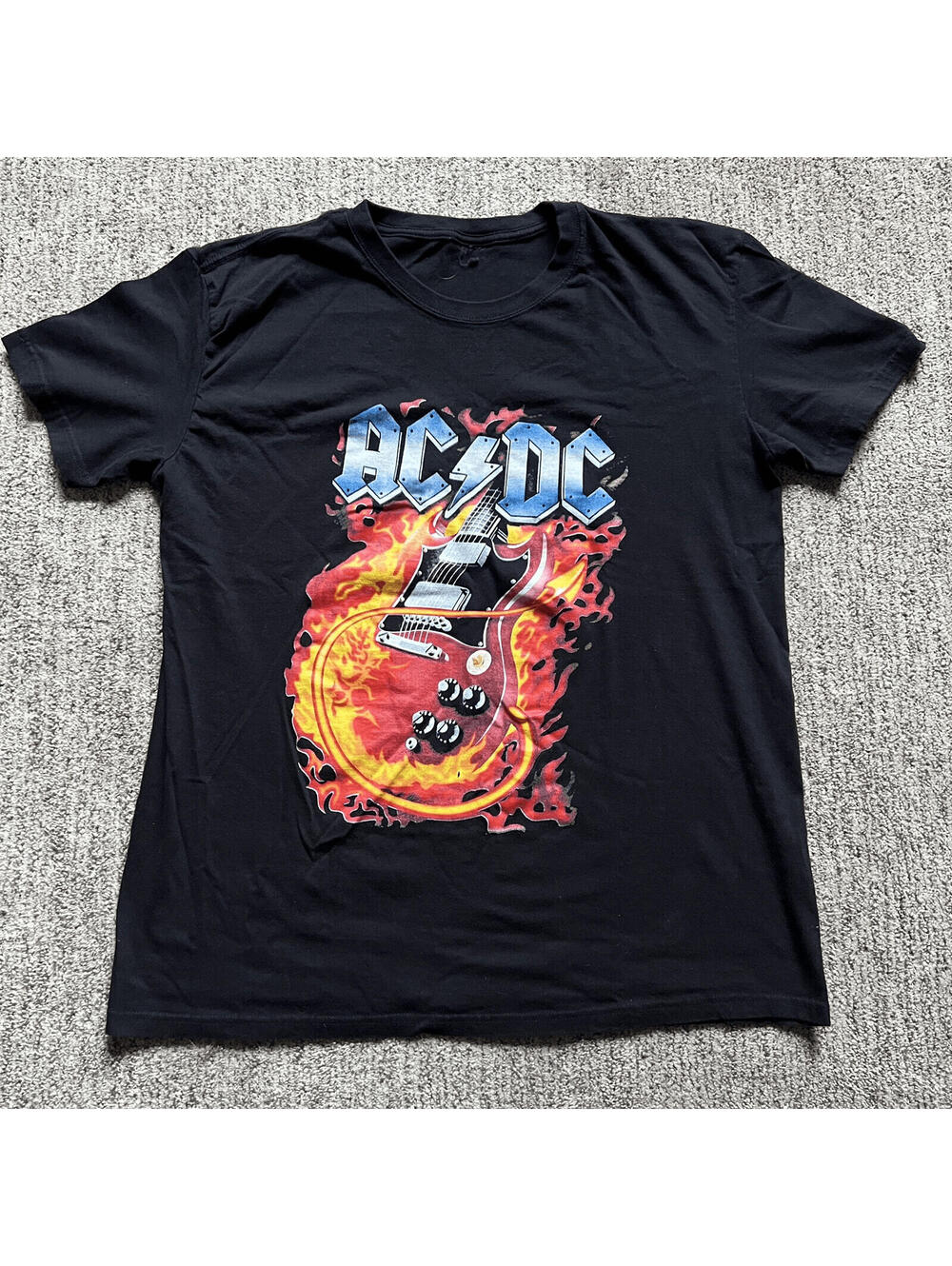 AC/DC Speed Shop Highway To Hell Mens Black Vintage Classic T-Shirt XL